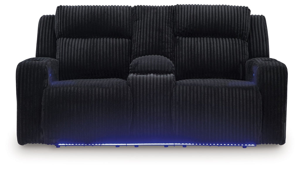 Forest Lake - Power Reclining Loveseat With Console / Adj Headrest - Stylish Home Furniture