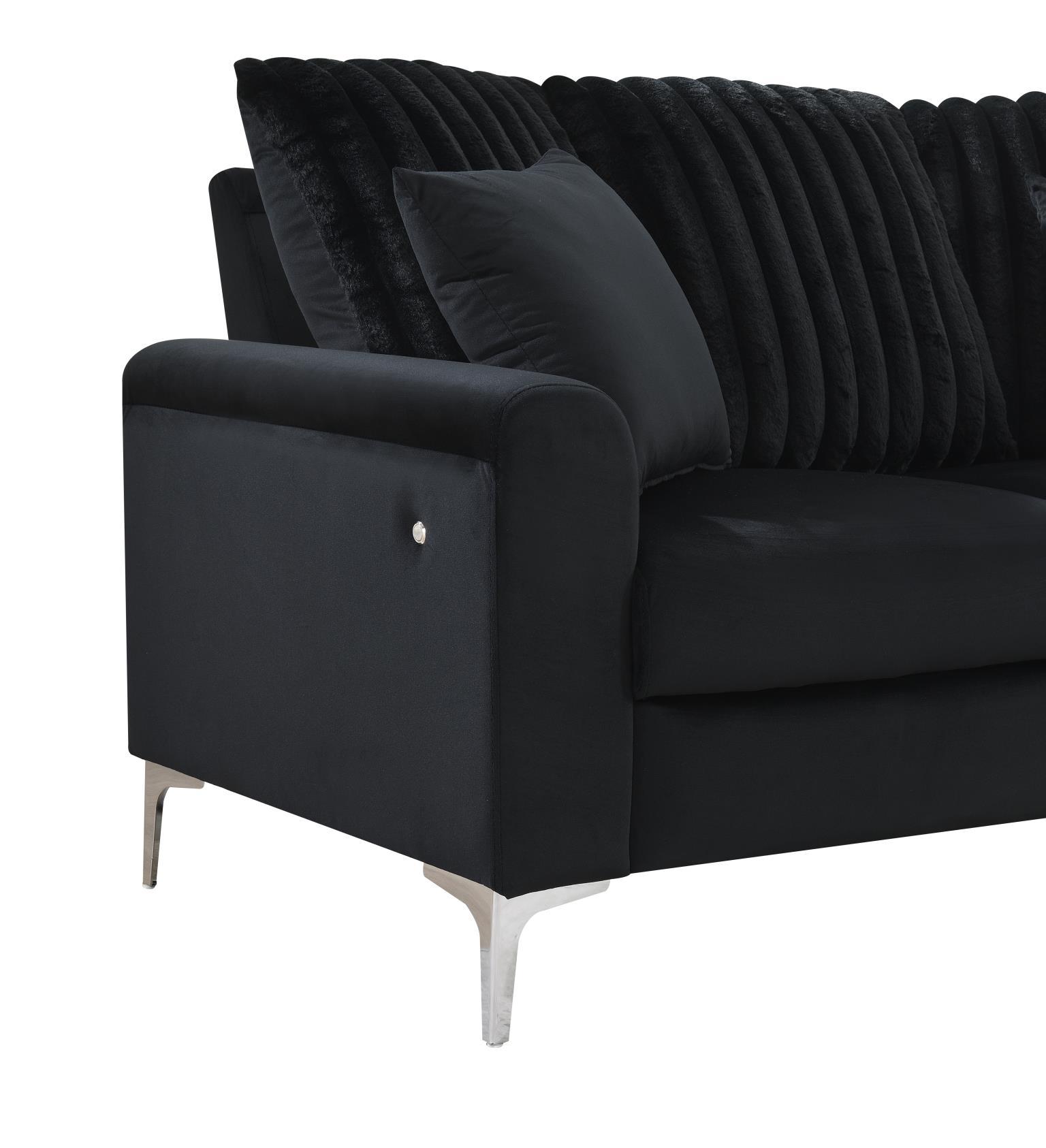 U480 - Sofa & Loveseat - Black - Stylish Home Furniture