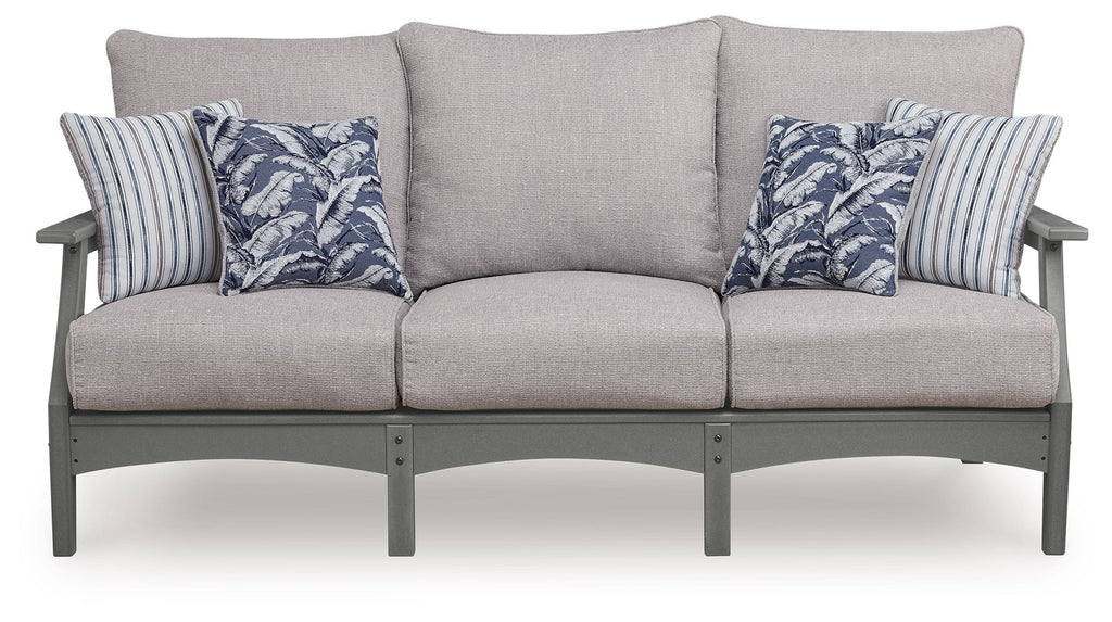 Cove Beach - Sofa With Cushion - Gray - Stylish Home Furniture