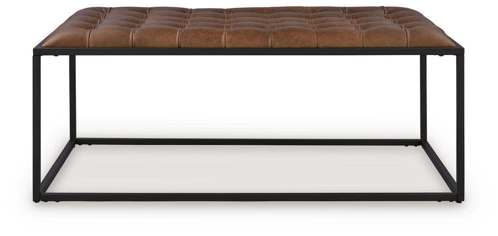 Junsor - Cocktail Ottoman - Brown / Black - Stylish Home Furniture
