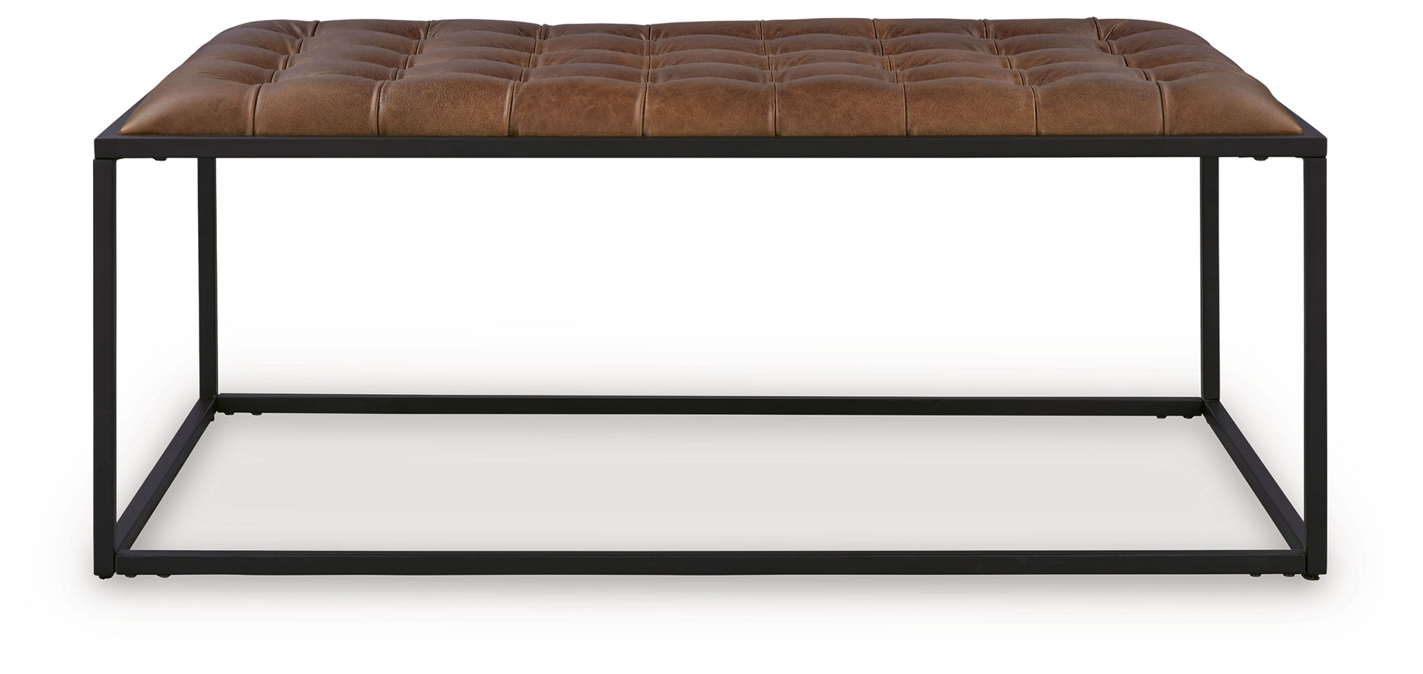 Junsor - Cocktail Ottoman - Brown / Black - Stylish Home Furniture