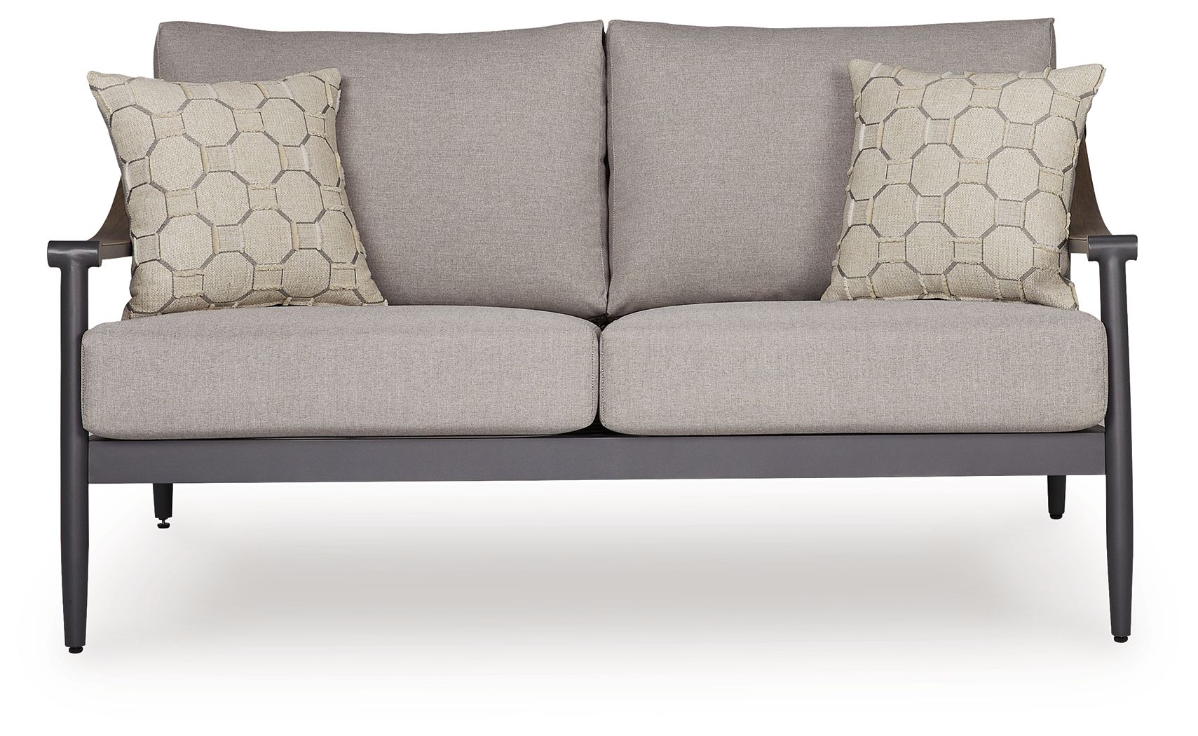Ocean Beach - Loveseat With Cushion - Gray - Stylish Home Furniture