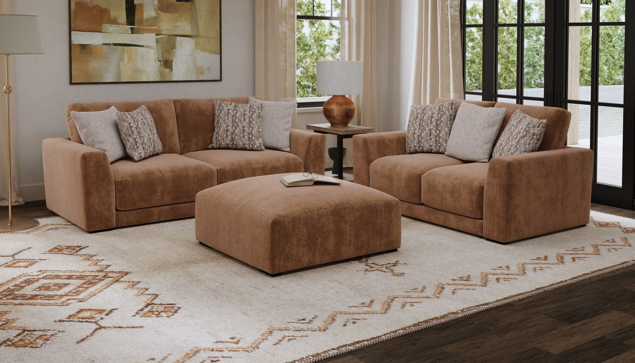 Silas - Sofa - Mocha - Stylish Home Furniture