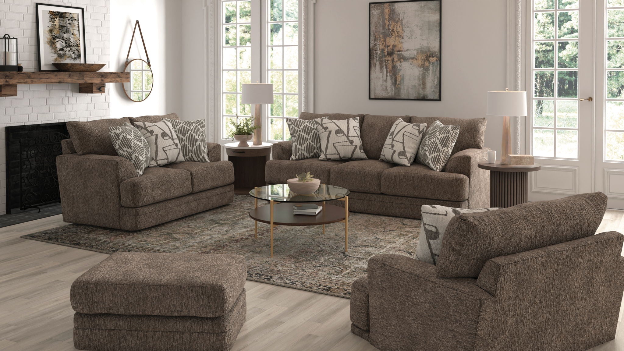 Tyson - Queen Sleeper - Hazel - Stylish Home Furniture