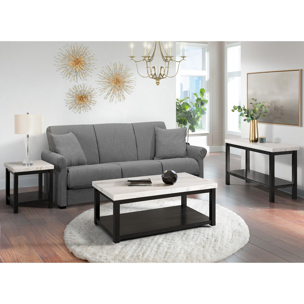 Marcello - Coffee Table With Casters - White - Stylish Home Furniture