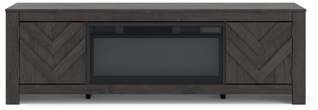 Cayboni - LG TV Stand With Fireplace Option - Stylish Home Furniture