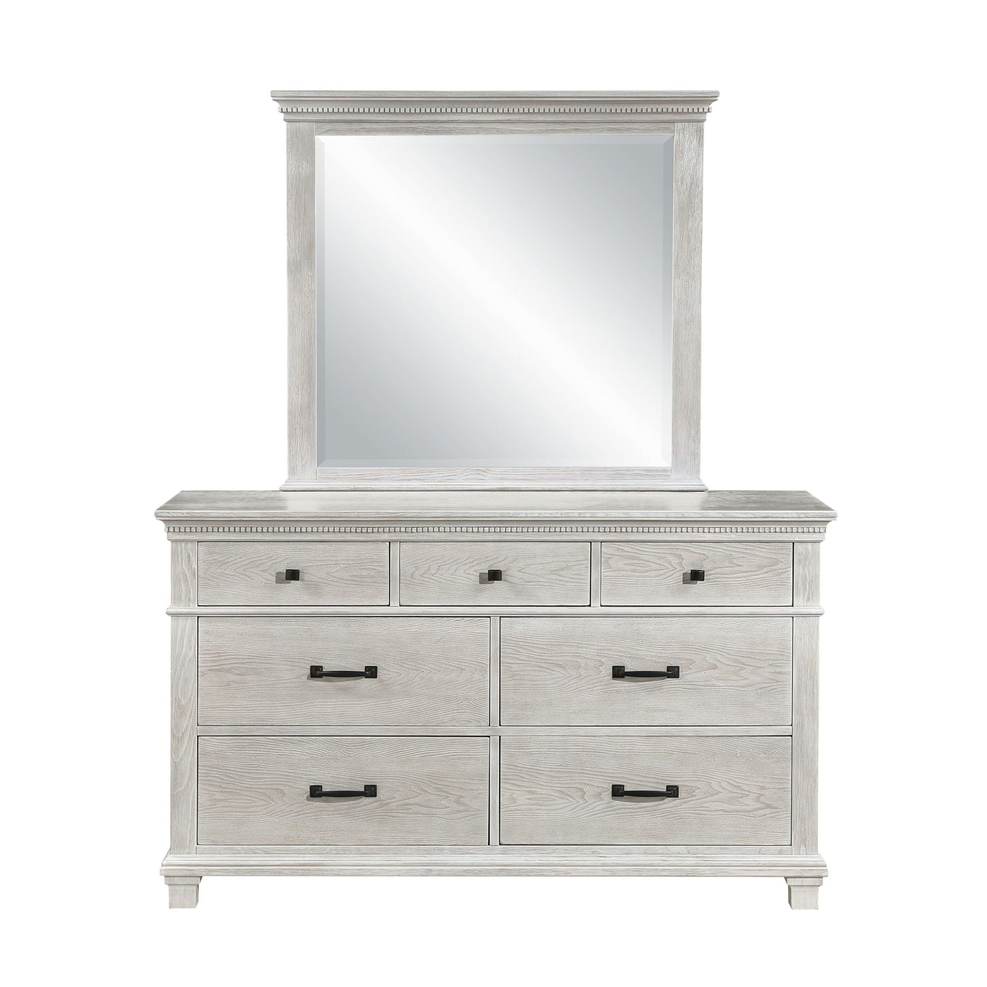 Silver Sands - Mirror - Gray - Stylish Home Furniture