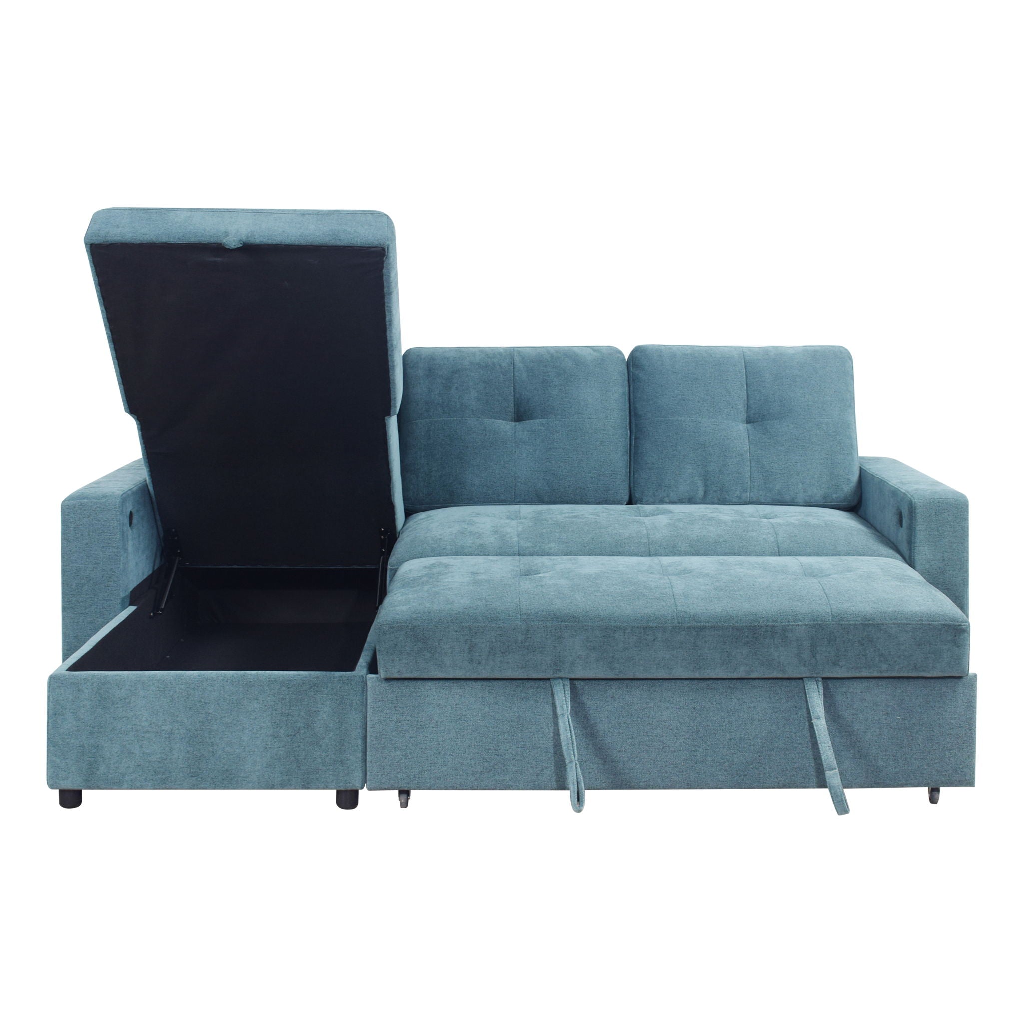 Greer - 2 Pieces LAF Sofa/Chaise - Green - Stylish Home Furniture