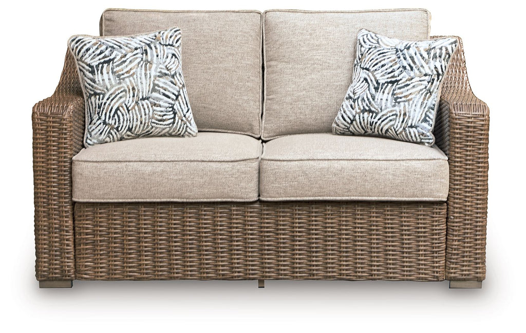 Laguna Heights - Loveseat With Cushion - Beige - Stylish Home Furniture