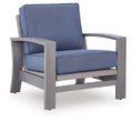 Half Moon Beach - Spring Lounge Chair - Blue / Gray - Stylish Home Furniture