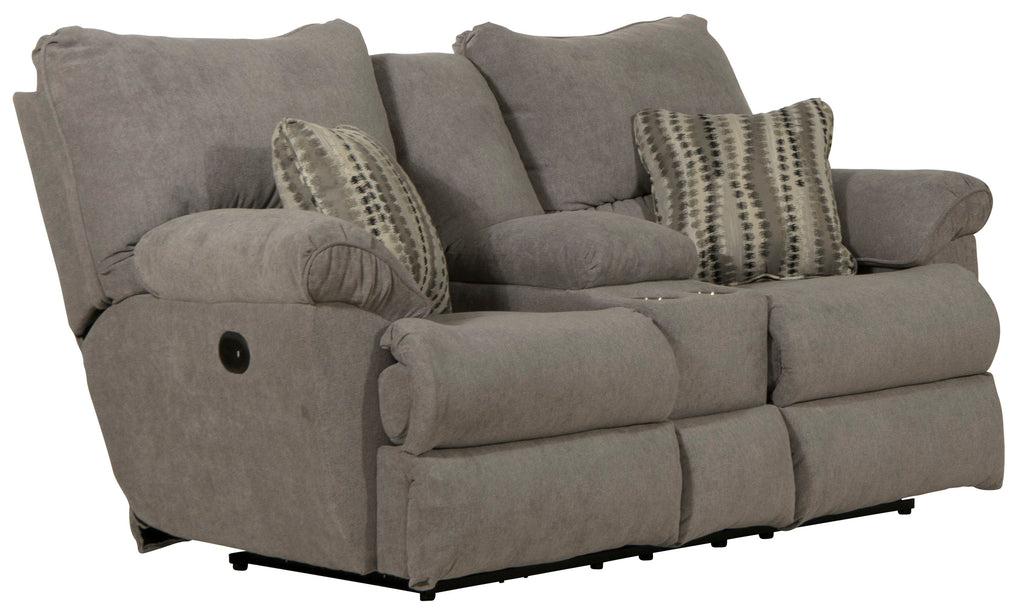 Sadler - Lay Flat Reclining Console Loveseat - Stylish Home Furniture