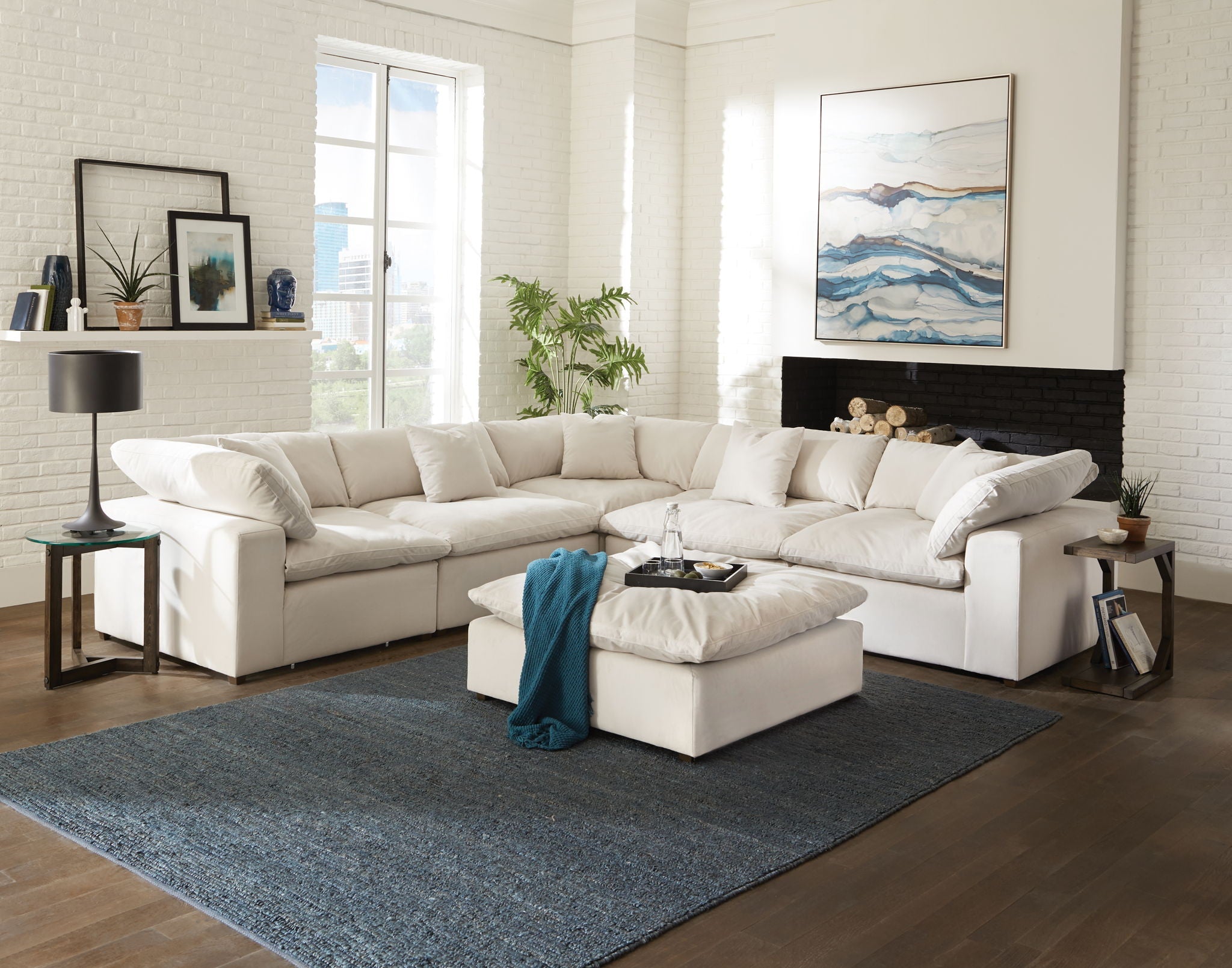 Posh - Modular Sectional And Ottoman - Stylish Home Furniture