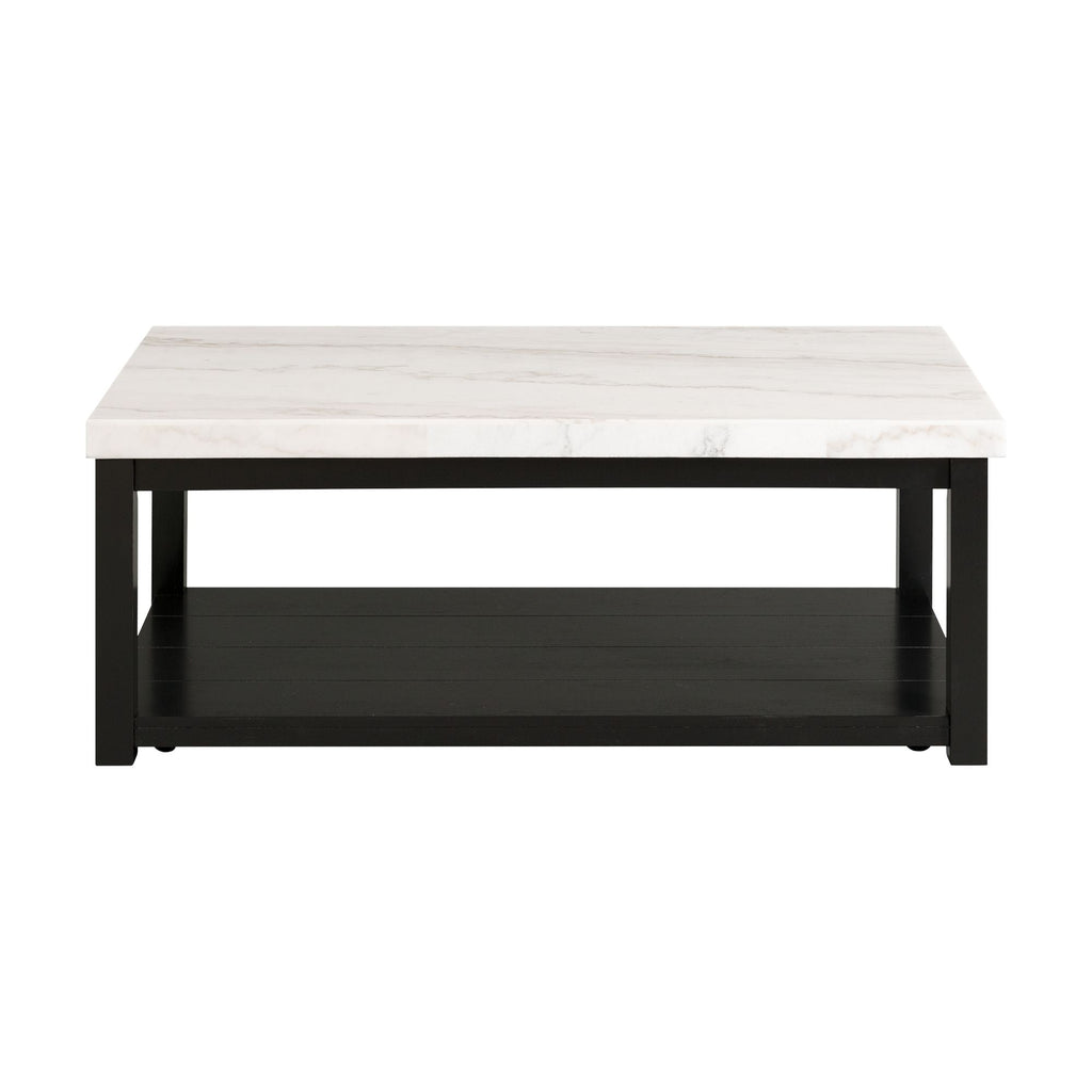Marcello - Coffee Table With Casters - White - Stylish Home Furniture
