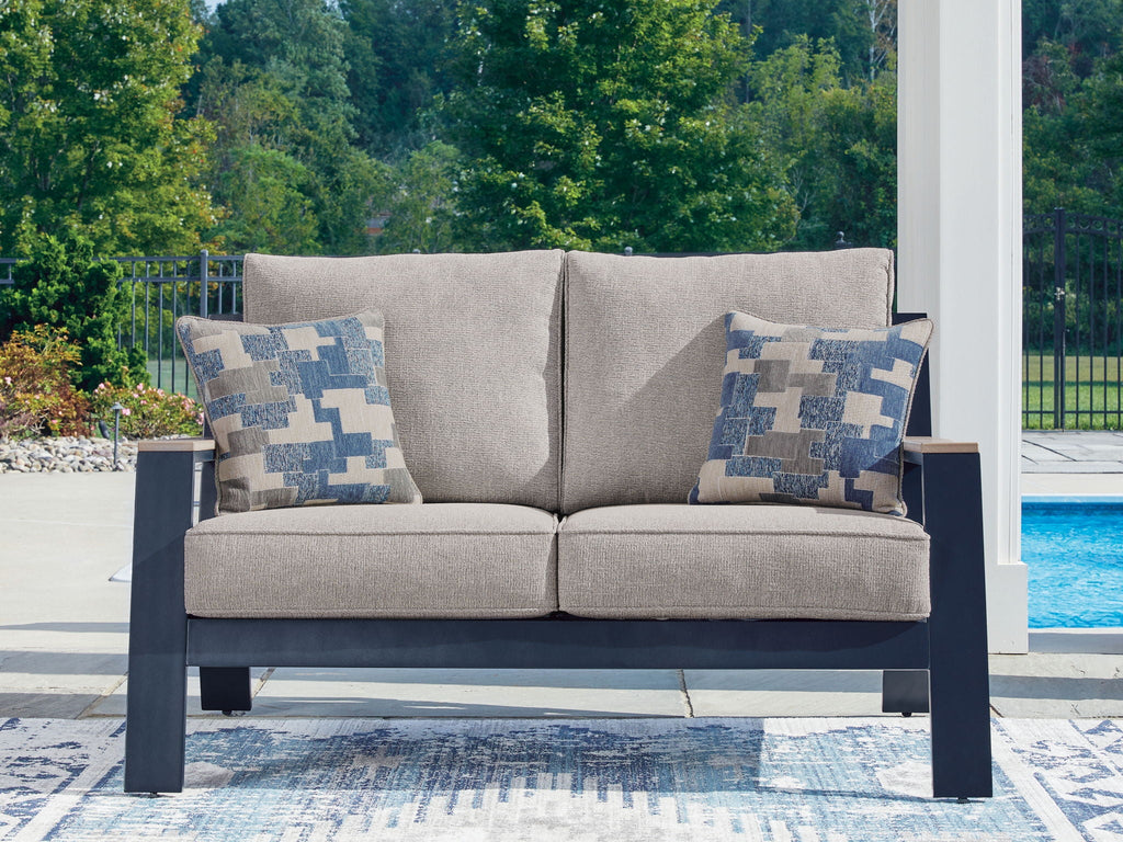 East Beach - Loveseat With Cushion - Blue - Stylish Home Furniture