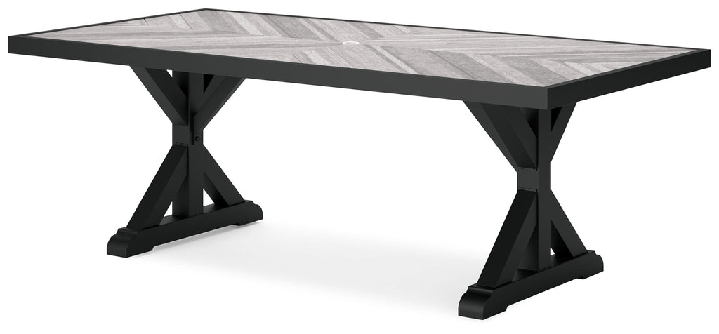 Beachcroft - Rect Dining Table W/Umb Opt - Stylish Home Furniture