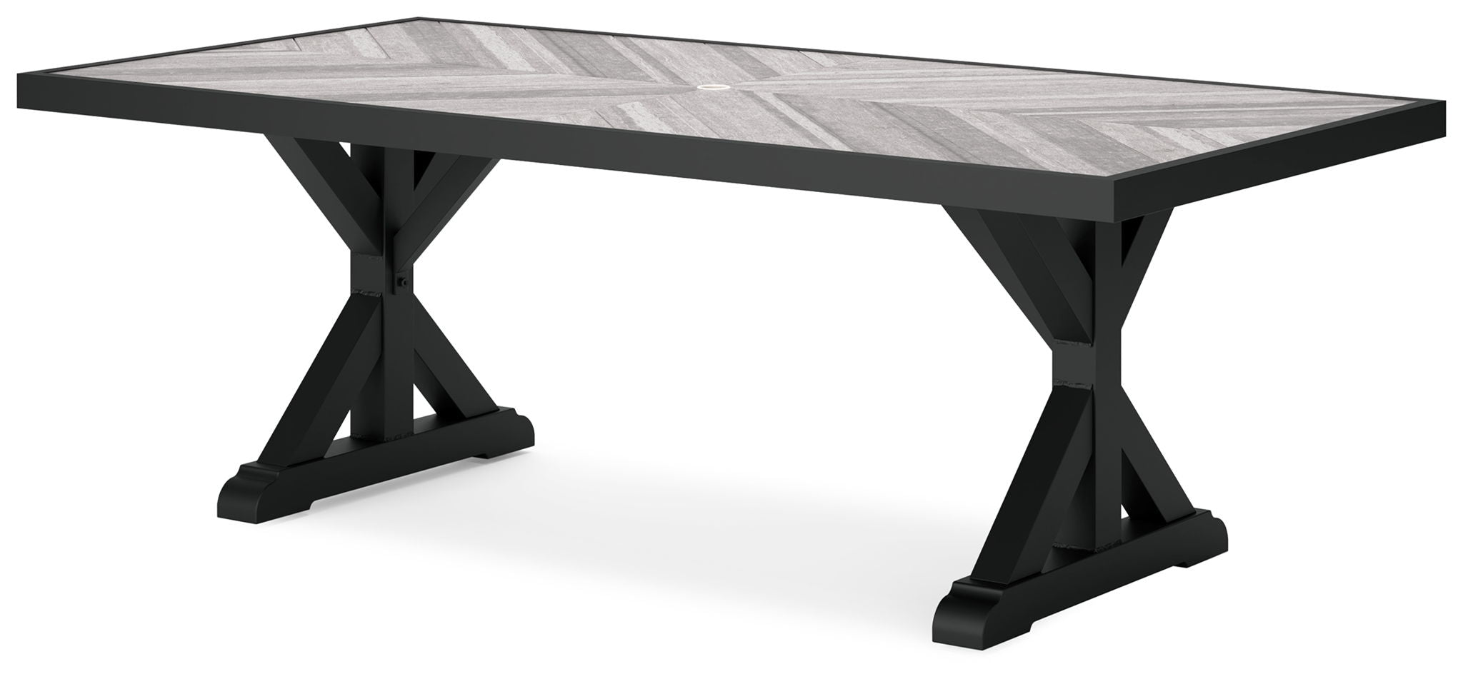 Beachcroft - Rect Dining Table W/Umb Opt - Stylish Home Furniture