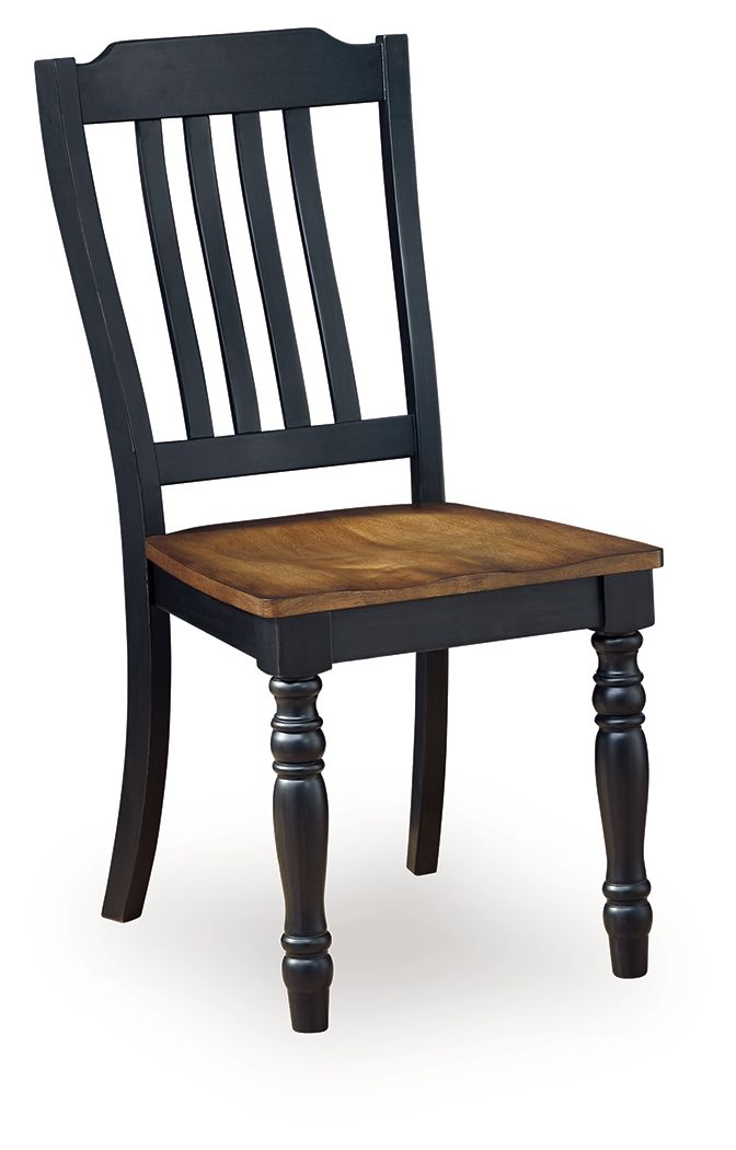 Clorazi - Dining Room Side Chair (Set of 2) - Black / Brown - Stylish Home Furniture