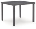 Rocky Creek - Square Dining Table With Umbrella Option - Gray - Stylish Home Furniture